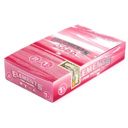 Rolling papers | Elements Pink size 1 1/4 paper - Box/25