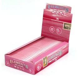 Rolling papers | Elements Pink size 1 1/4 paper - Box/25