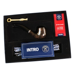 Vauen Pipe Smoking Starter Kit - Black and Bent