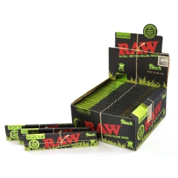 RAW Rolling papers | RAW Black Organic King Size Slim Hemp paper - Box/50