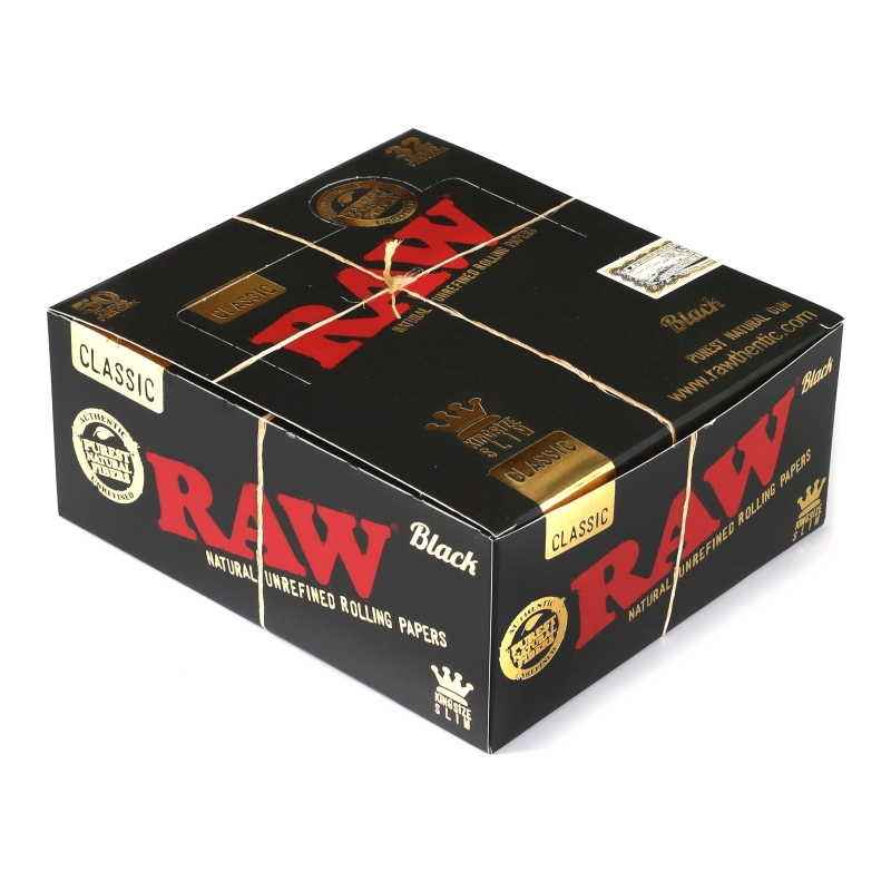 RAW Rolling papers | RAW Black King size Slim - Box/50