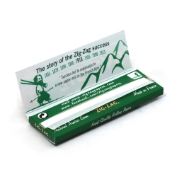 Zig Zag Green Regular Cut Corner Rolling paper - Box/100