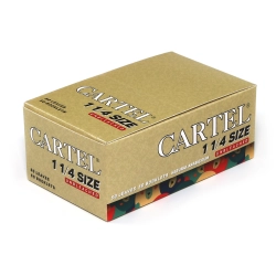 Cartel Rolling papers | Cartel size 1 1/4 Unbleached - BOX/50, 14 gsm