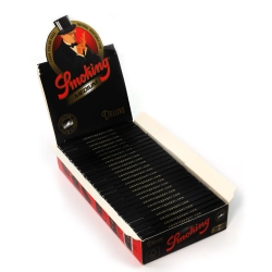 Smoking Rolling papers | Smoking Black Deluxe Medium 1 1/4 x 25