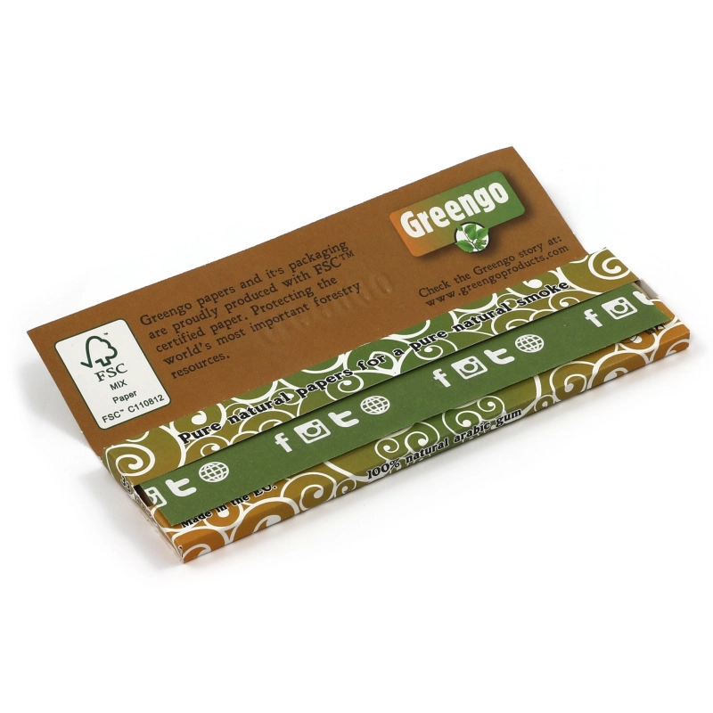 Greengo Rolling papers | Greengo Unbleached King Size Slim paper x 50