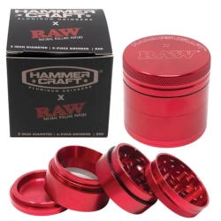 Hammercraft x RAW Aluminium Grinder 4 PT - Red M