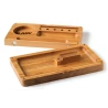 RAW Bamboo Back Flip Rolling Tray with Magnet