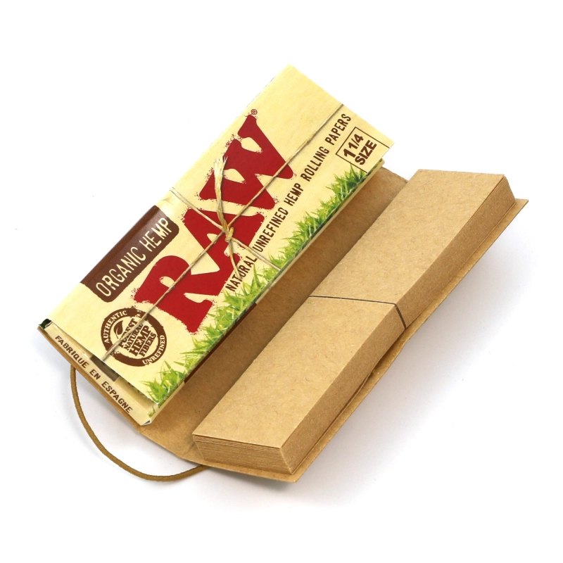 RAW Rolling papers | RAW Organic Connoisseur size 1 1/4 paper + tips - Box/24